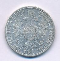 Ausztria 1878. 1Fl Ag "Ferencz József" T:XF, peremhiba Austria 1878. 1 Florin Ag "Franz Joseph" C:XF, edge error Krause KM#2222