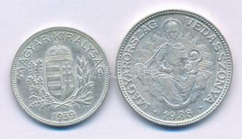 1938. 2P Ag "Madonna" + 1939. 1P Ag T:XF Adamo P6, P7