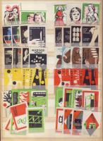 84 db vegyes gyufacímke sorozatokkal