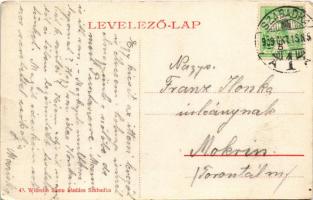 1909 Szabadka, Subotica; Kossuth utca, villamos, szálloda, üzletek. Wilhelm Samu kiadása 49. (W.L. ?...