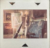 Régi szobabelső, Agfacolor diapozitív, 3,5×2 cm