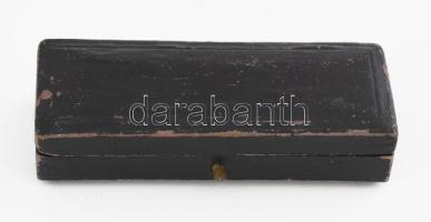 Üveg fecskendő dobozában, XIX. sz. 7 cm