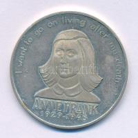DN "Anne Frank 1929-1945" ezüstözött fém emlékérem (36mm) T:XF ND "Anne Frank 1929-1945" silver plated metal commemorative medalion (36mm) C:XF
