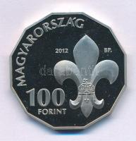 2012. 100Ft Cu-Ni "100 éves a Magyar Cserkészszövetség" kapszulában T:PP Adamo EM253