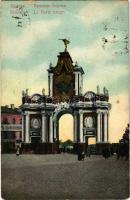 Moscow, Moscou; La Porte Rouge / The Red Gate, tram (fa)