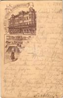 1894 (Vorläufer!!!) Blankenberge, Blankenberghe; Grand Hotel Victoria. Adloph Rick, Art Nouveau (EK)