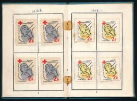 1967-1969 Magyar Vöröskereszt segélybélyegek, tagsági könyvben