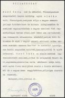 1944 Jánszky Béla (1884-1945) építész, szakíró, a Lechner Ödön Társaság ügyvezető elnökének levélter...