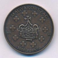 2021. 3000Ft bronz "Országépítő királyok - Szent István" kapszulában T:BU