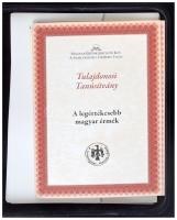 8db-os vegyes aranyozott, ezüstözött Cu emlékérmek kapszulában, közte "Örök Értékeink" sor...