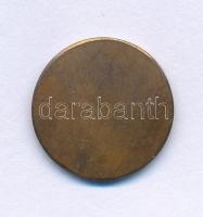 DN "Virágos Budapest Virágos Magyarország" egyoldalas bronz emlékérem (16mm) T:XF, patina