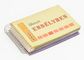 1969 Utazás Erdélyben, spirálos fotóalbum 54 db fotóval, 9×14 cm