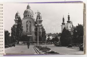 1969 Utazás Erdélyben, spirálos fotóalbum 54 db fotóval, 9×14 cm