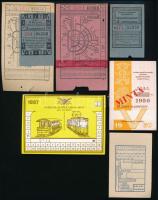 Budapesti közlekedési jegyek és bérlet, 7 db