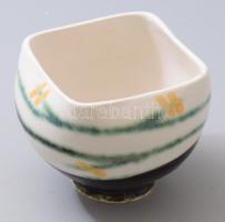 Gorka Iparművészeti vállalatos váza Mázas kerámia, jelzett, d: 12 cm, m: 10 cm