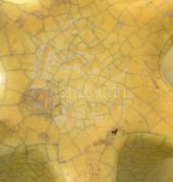 Gorka Géza (1895-1971), Kétfüles váza. Jelzett, kisebb mázhibákkal d: 26 cm, m: 16 cm