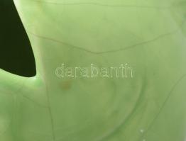 Gorka Géza (1894-1971): Zöldes hal, mázas kerámia (Nógrádverőce), jelzett, lepattanással, 19 cm