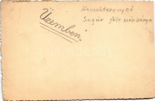 Homokterenye (Mátraterenye), Sugár féle szénbánya, bányavasút, iparvasút. photo (non PC) (vágott / c...