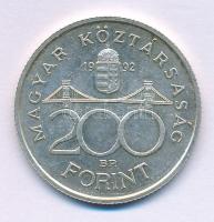 1992. 200Ft Ag "MNB" T:AU Adamo F13