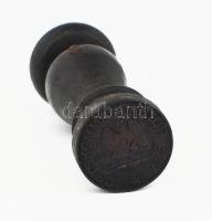 Osztrák sasos "Ortskommandantur 627 " feliratos pecsétnyomó d: 31 mm m: 12 cm