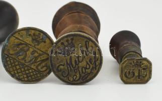 5 db bárói és grófi koronás pecsétnyomó XIX. sz