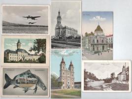 Kb. 85 db RÉGI magyar város képeslap vegyes minőségben