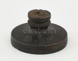 Aradi pecsétnyomó "II. aradi anyakönyvi kerület" feliratos magyar címeres pecsétnyomó, a k...