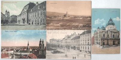 Kb. 72 db RÉGI magyar város képeslap vegyes minőségben