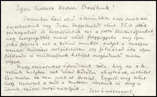 1939 Szinyei Merse Pál Társaság köszöntő levele Gerő Ödön (1863-1939) író, műkritikus, a Pester Lloy...