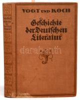 Friedrich Vogt - Max Koch: Geschichte der Deutschen Literatur von den ältesten Zeiten biz zur Gegenwart. I. Band. Leipzig - Wien,1920., Bibliographisches Institut. Német nyelven. Kiadói egészvászon-kötés, kopott, foltos borítóval.