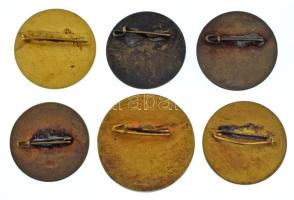 ~1965-1970. "5, 10, 20, 30, 40 és 50 év a Magyar Zenekultúra Szolgálatában" bronz, zománco...