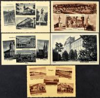 Kb. 73 db RÉGI Magyarország város képeslap / 73 pre-1945 Hungary town postcards