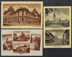 Kb. 215 db RÉGI Magyarország és történelmi Magyarország város képeslap / 215 pre-1945 Hungary, Transylvania, Upper Hungary, Vojvodina, Transcarpathia town postcards