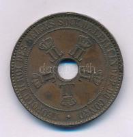 Belga-Kongó / Kongó Szabad Állam 1888. 10c Cu "II. Lipót" T:VF, peremhiba
Belgian Congo /...