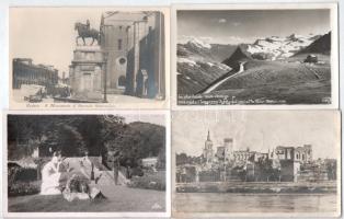 Kb. 70 db RÉGI külföldi város képeslap, vegyes minőségben / 70 pre-1945 European town postcards in mixed quality