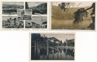 5 db RÉGI erdélyi képeslap: Tusnádfürdő, Kolozsvár, Székelyudvarhely, Gyilkos tó / 5 pre-1945 Transylvanian postcards: Baile Tusnad, Cluj, Odorheiu Secuiesc, Ghilcos lake
