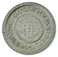 Bogár Lívia (1957-) 1984. "15 éves a Keszthelyi Éremgyűjtő Csoport / Dunántúli Éremgyűjtők X. Találkozója Keszthely" jelzett Ag emlékérem (3,59g/0.800/15mm) T:BU kis patina Adamo KE35