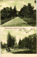 1910 Nagybánya, Baia Mare; Széchenyi liget. Kovács Gyula kiadása / park (EK)