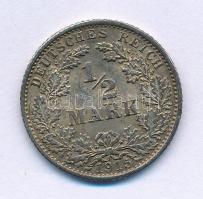 Német Birodalom 1915G 1/2M Ag T:XF, patina German Empire 1915G 1/2 Mark Ag C:XF, patina Krause KM#17