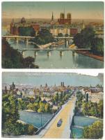 Kb. 23 db RÉGI európai város képeslap, vegyes minőségben / 23 pre-1945 European town postcards in mixed quality