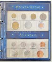 "Az Új Tagországok Érem Albuma 2004" gyűrűs érmetartó album 5db berakólappal, különböző mé...