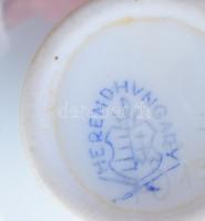 Herendi Eton mintás porcelán váza. Kézzel festett, jelzett, kopással 9 cm