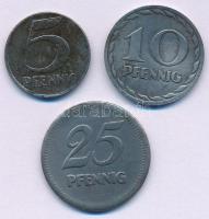 Németország / Weimari Köztársaság / Mannheim 1919. 5pf Fe - 25pf Fe (3xklf) szükségpénz T:VF, egyiken anyaghiba Germany / Weimar Republic / Mannheim 1919. 5 Pfennigs Fe - 25 Pfennigs Fe (3xdiff) necessity money (notgeld) C:VF, material error