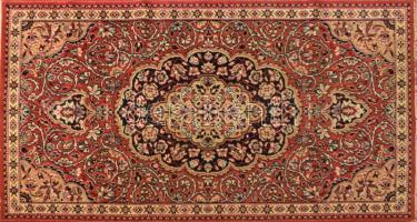 Indiai kézzel készített gyapjú szőnyeg 94x176 cm jó állapotban