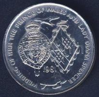 Ascension 1981. 25p Ag "Charles és Diana" T:exP