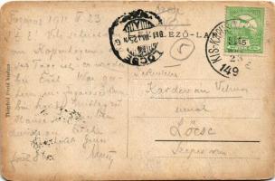 1911 Fogaras, Fagaras; Piac téri részletek, üzletek. Thierfeld Dávid kiadása / market square, shops ...