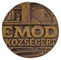 DN "Emőd községért" bonz emlékérem. Szign.: SZ (87mm) T:AU
