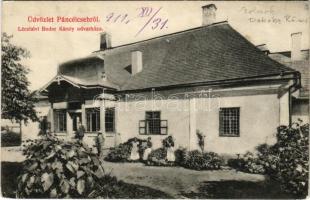 1911 Páncélcseh, Panticeu, Panciteu; Léczfalvi Bodor Károly udvarháza. Donogán Tódor kiadása / villa, castle (EK)