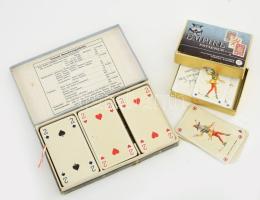 Piatnik Canasta és passziánsz kártya készlet 3 pakli, eredeti dobozban