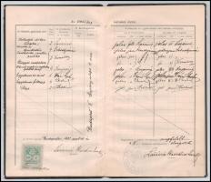 1901 Tanítóképző Intézet leckekönyve Cholnoky Jenő földrajztudós aláírásával